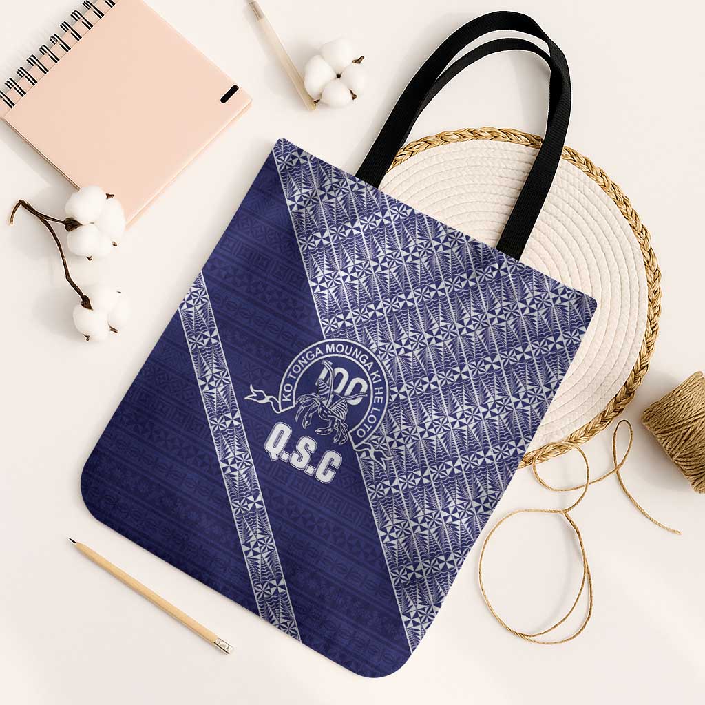 Tonga Queen Salote College Tote Bag 100 Years Anniversary Navy Color
