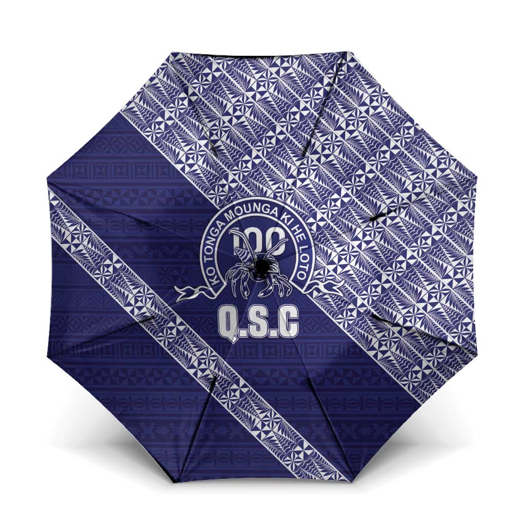 Tonga Queen Salote College Umbrella 100 Years Anniversary Navy Color LT05 One Size Folded 11.42 inch Opened Diameter 37.4 inch Navy - Polynesian Pride