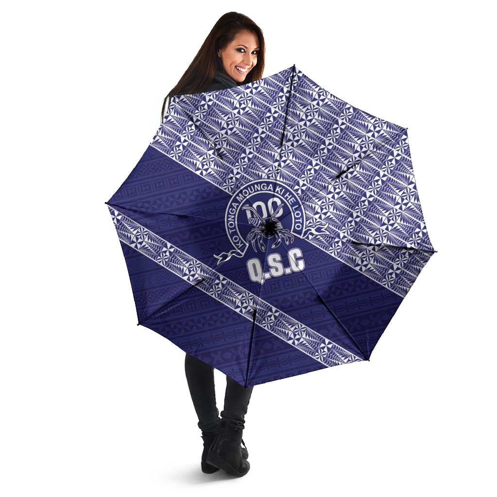 Tonga Queen Salote College Umbrella 100 Years Anniversary Navy Color LT05 - Polynesian Pride