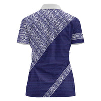 Tonga Queen Salote College Women Polo Shirt 100 Years Anniversary Navy Color
