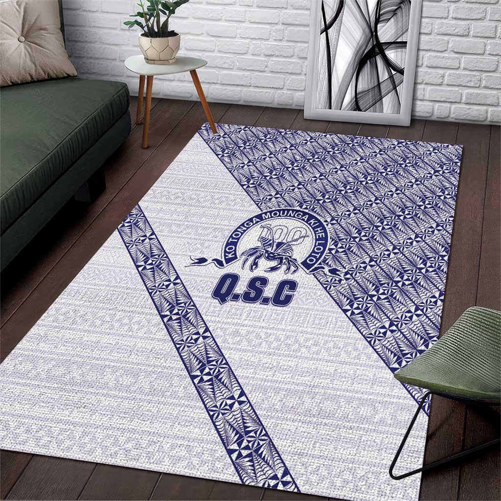 Tonga Queen Salote College Area Rug 100 Years Anniversary White Color