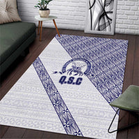 Tonga Queen Salote College Area Rug 100 Years Anniversary White Color