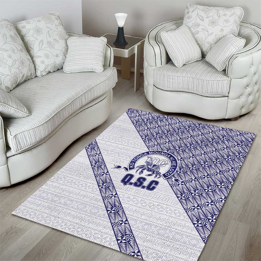 Tonga Queen Salote College Area Rug 100 Years Anniversary White Color