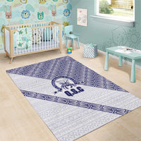 Tonga Queen Salote College Area Rug 100 Years Anniversary White Color