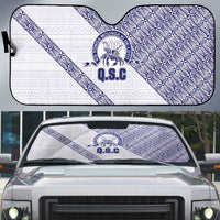 Tonga Queen Salote College Auto Sun Shade 100 Years Anniversary White Color