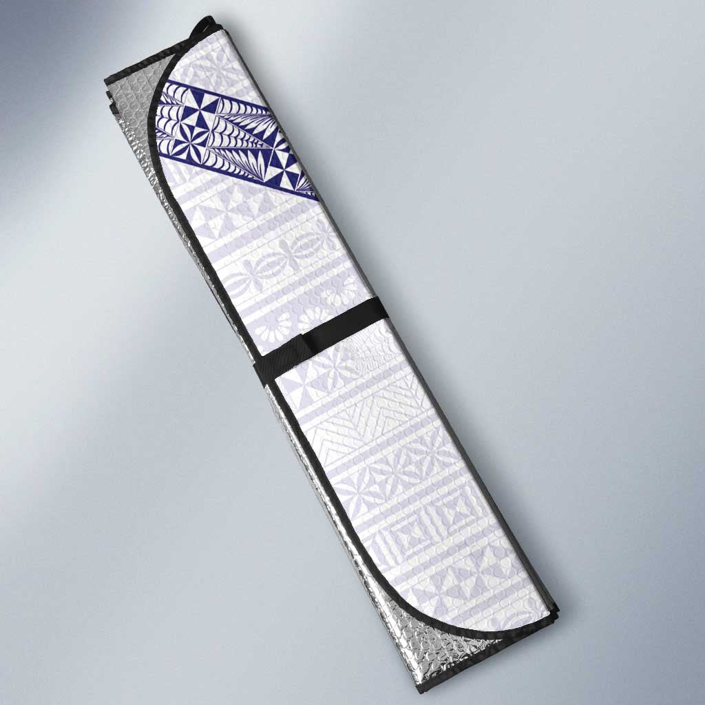 Tonga Queen Salote College Auto Sun Shade 100 Years Anniversary White Color