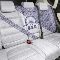 Tonga Queen Salote College Back Car Seat Cover 100 Years Anniversary White Color LT05 - Polynesian Pride