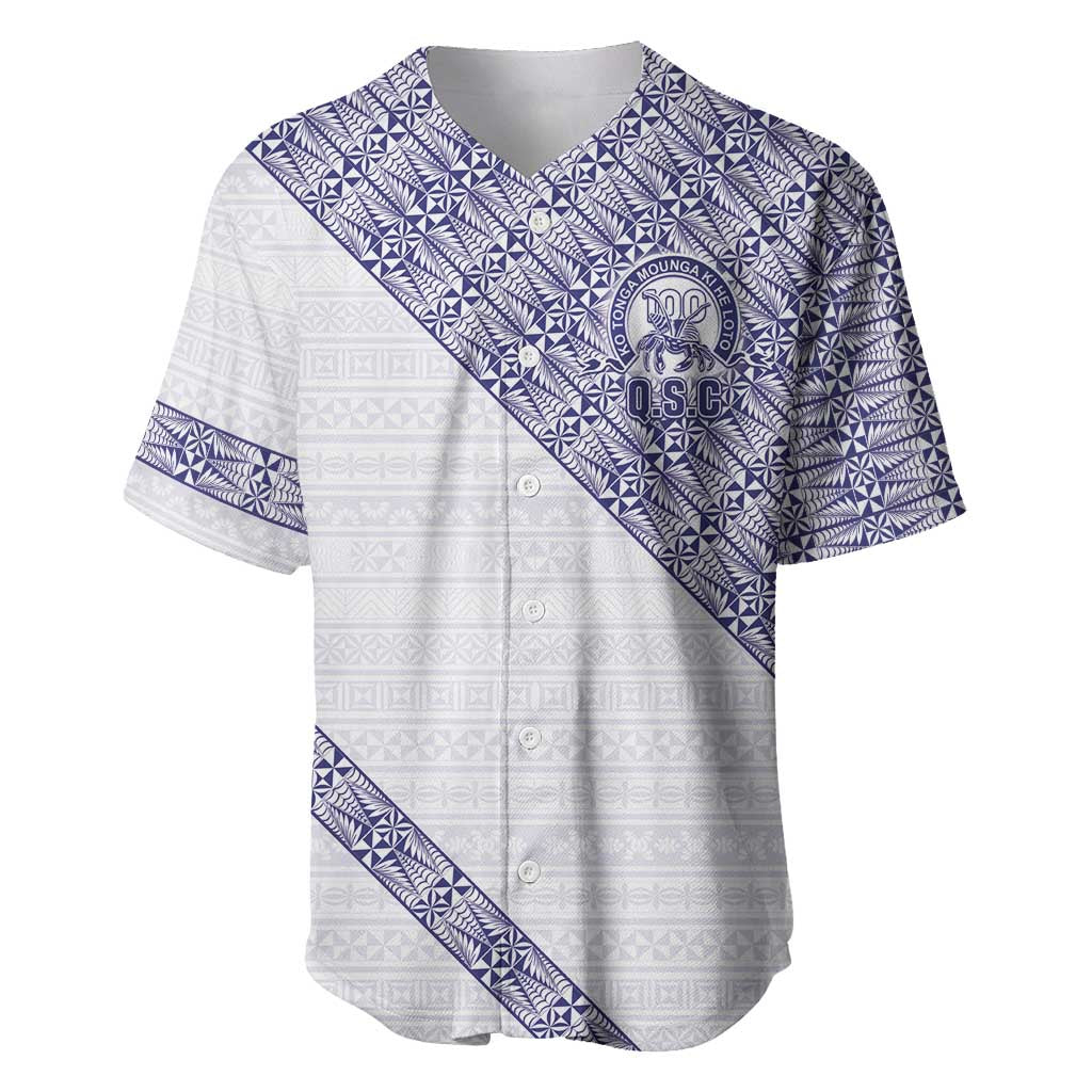 Tonga Queen Salote College Baseball Jersey 100 Years Anniversary White Color LT05 White - Polynesian Pride