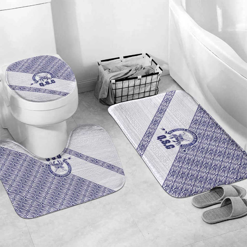 Tonga Queen Salote College Bathroom Set 100 Years Anniversary White Color LT05 Mat Set Only (3 pcs) One Size White - Polynesian Pride