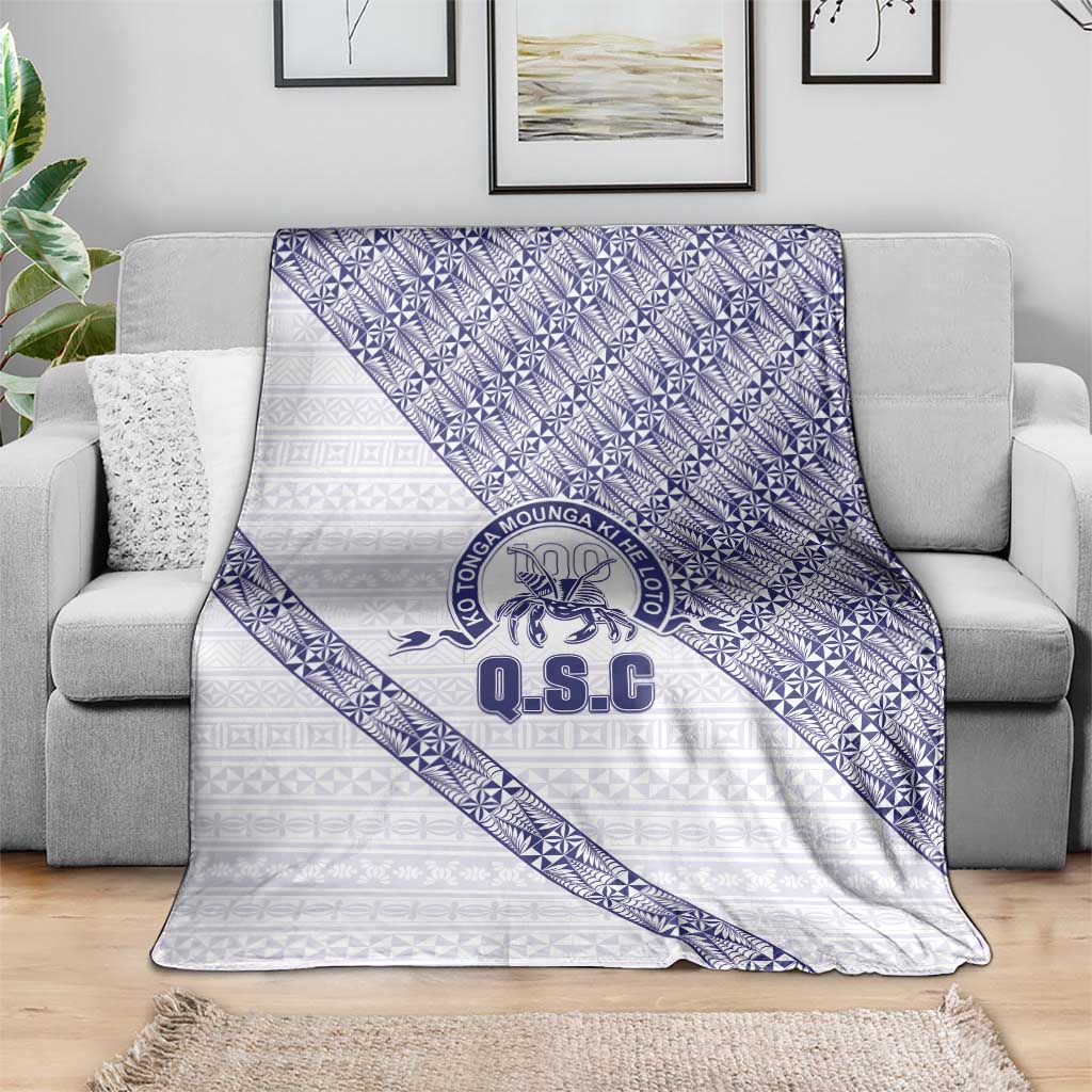 Tonga Queen Salote College Blanket 100 Years Anniversary White Color