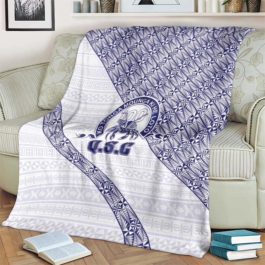 Tonga Queen Salote College Blanket 100 Years Anniversary White Color