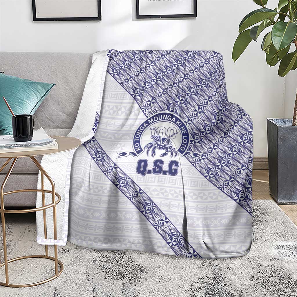 Tonga Queen Salote College Blanket 100 Years Anniversary White Color