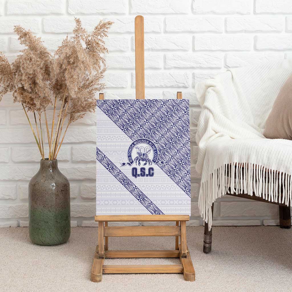 Tonga Queen Salote College Canvas Wall Art 100 Years Anniversary White Color