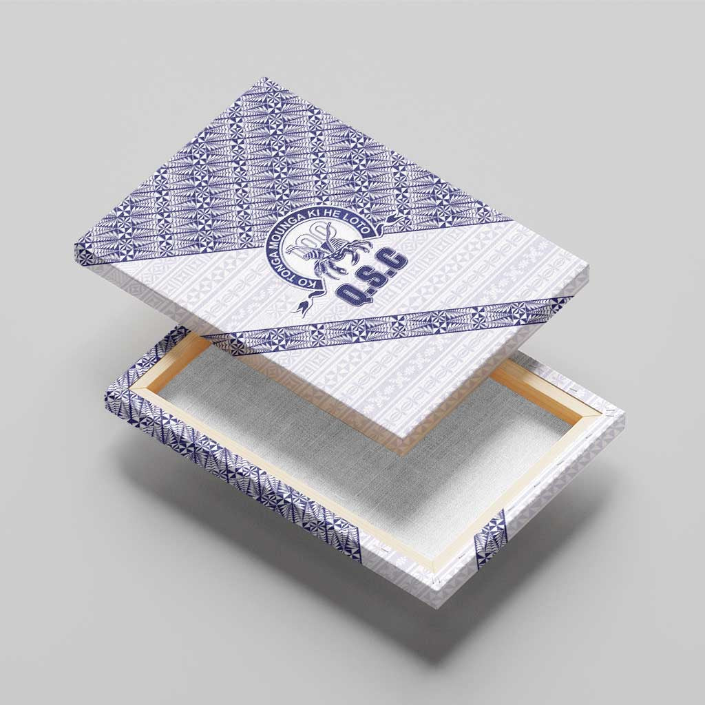 Tonga Queen Salote College Canvas Wall Art 100 Years Anniversary White Color