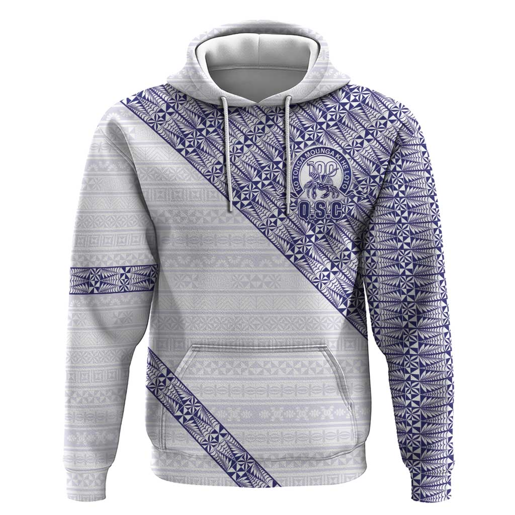 Tonga Queen Salote College Hoodie 100 Years Anniversary White Color LT05 Pullover Hoodie White - Polynesian Pride