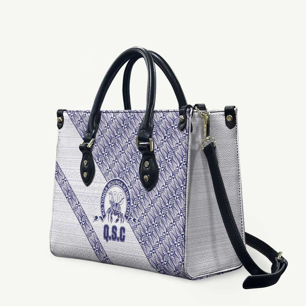 Tonga Queen Salote College Leather Bag 100 Years Anniversary White Color