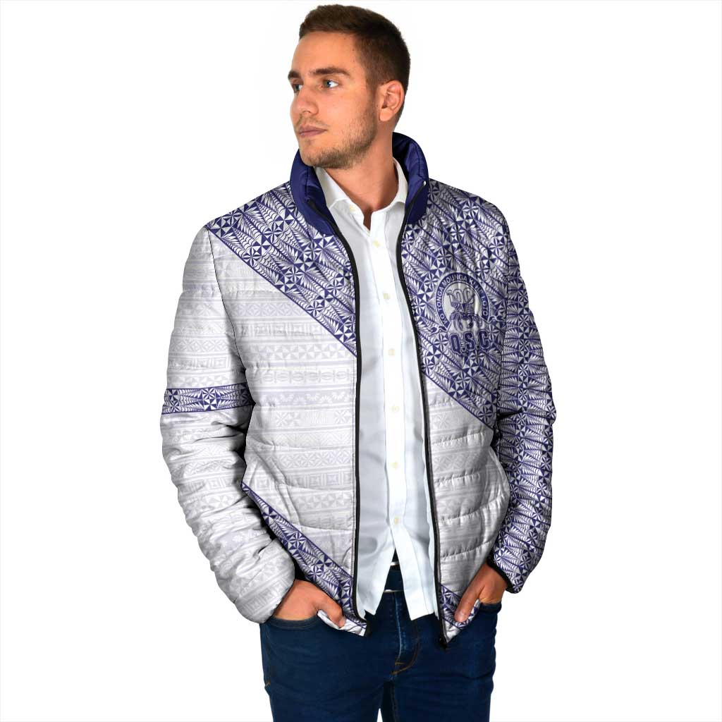 Tonga Queen Salote College Padded Jacket 100 Years Anniversary White Color LT05 - Polynesian Pride