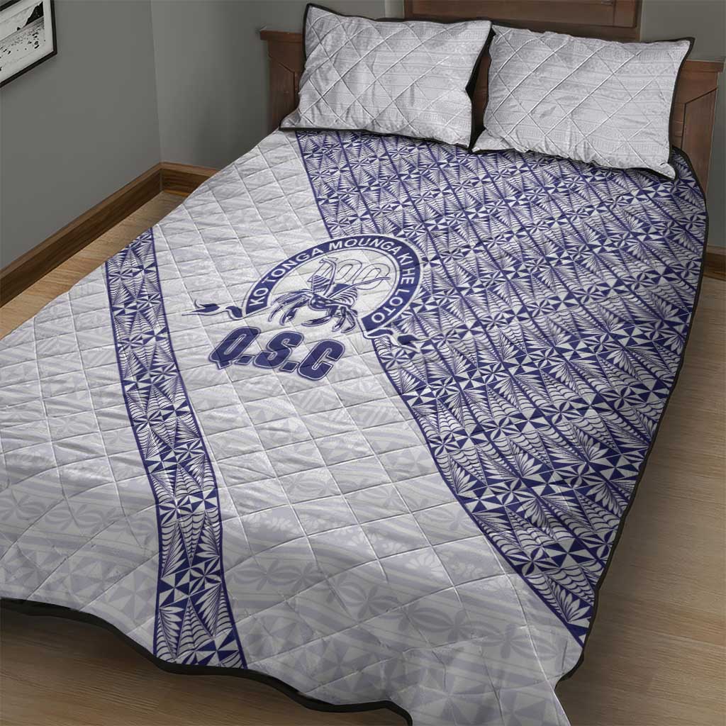 Tonga Queen Salote College Quilt Bed Set 100 Years Anniversary White Color