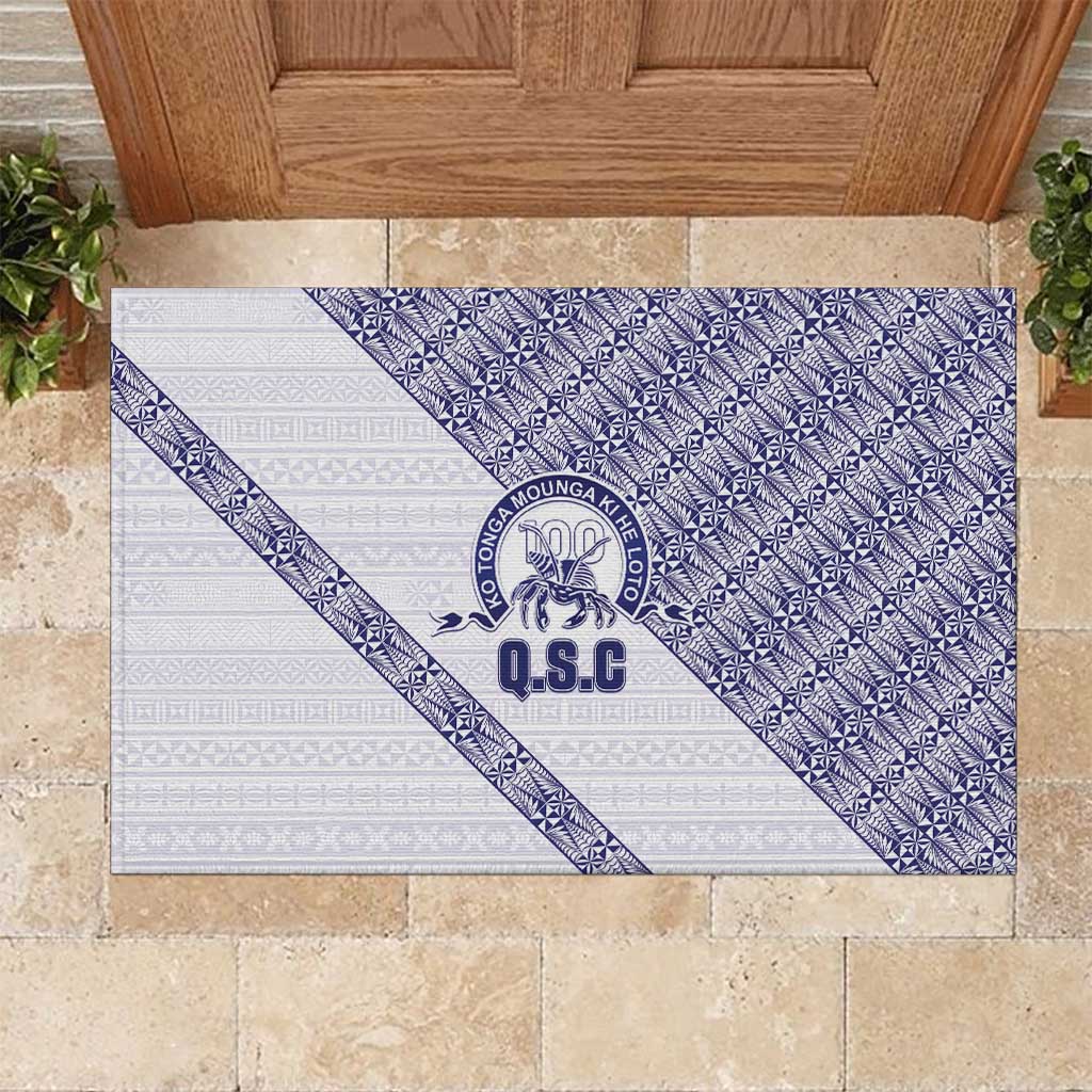 Tonga Queen Salote College Rubber Doormat 100 Years Anniversary White Color