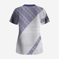 Tonga Queen Salote College Scrub Top 100 Years Anniversary White Color