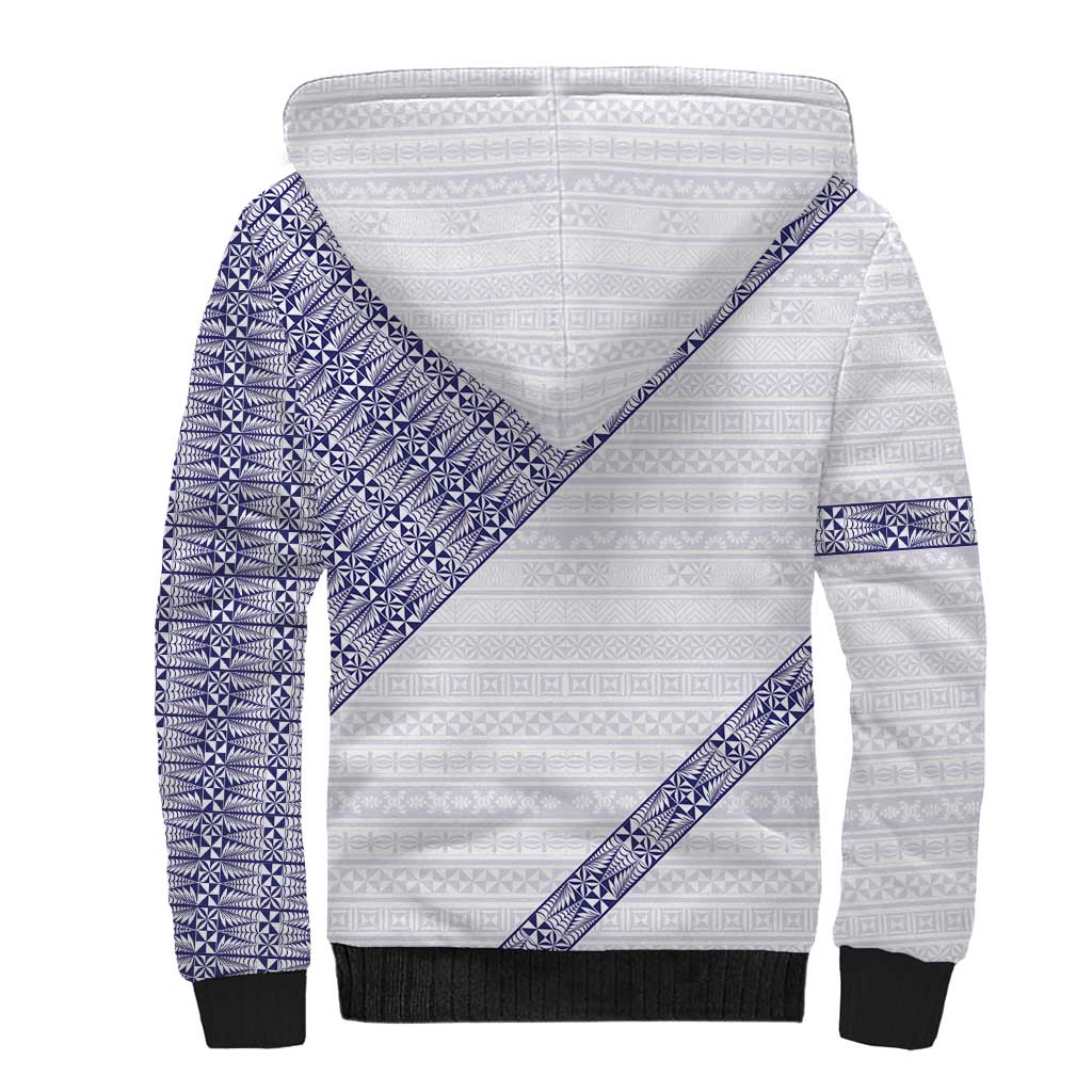 Tonga Queen Salote College Sherpa Hoodie 100 Years Anniversary White Color LT05 - Polynesian Pride