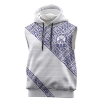 Tonga Queen Salote College Sleeveless Hoodie 100 Years Anniversary White Color LT05 White - Polynesian Pride