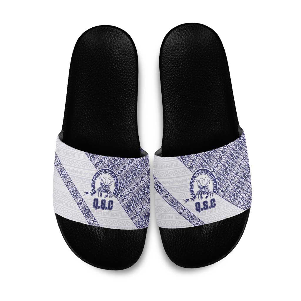Tonga Queen Salote College Slide Sandals 100 Years Anniversary White Color