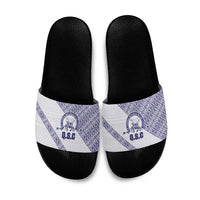 Tonga Queen Salote College Slide Sandals 100 Years Anniversary White Color