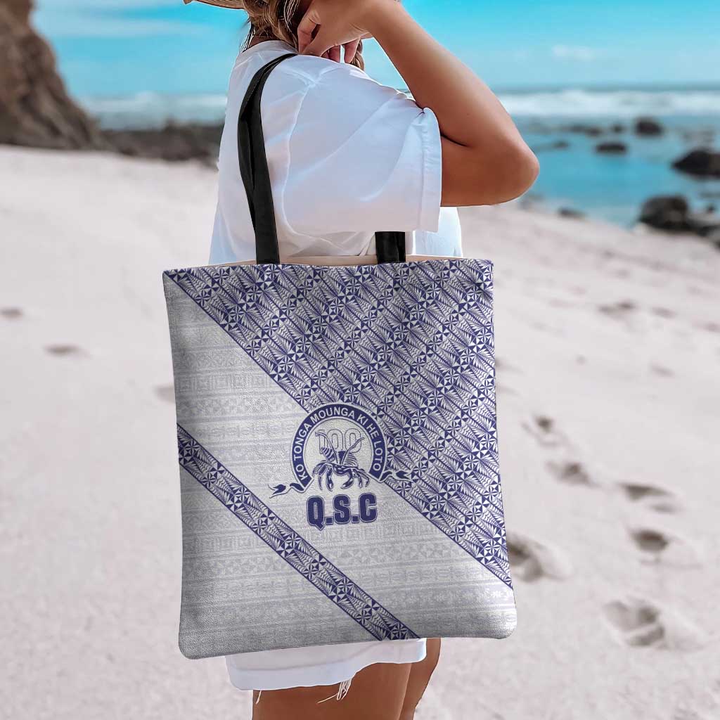Tonga Queen Salote College Tote Bag 100 Years Anniversary White Color LT05 - Polynesian Pride