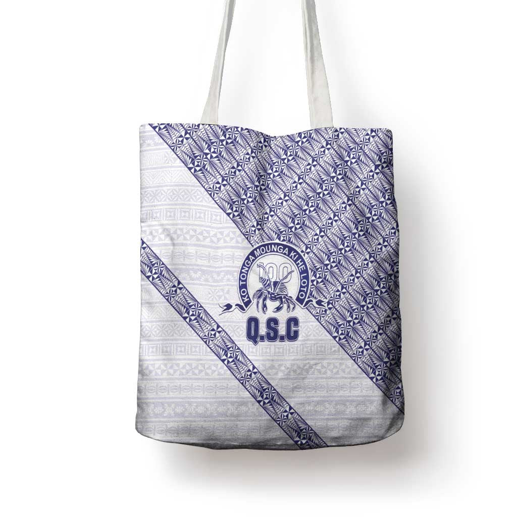 Tonga Queen Salote College Tote Bag 100 Years Anniversary White Color LT05 - Polynesian Pride