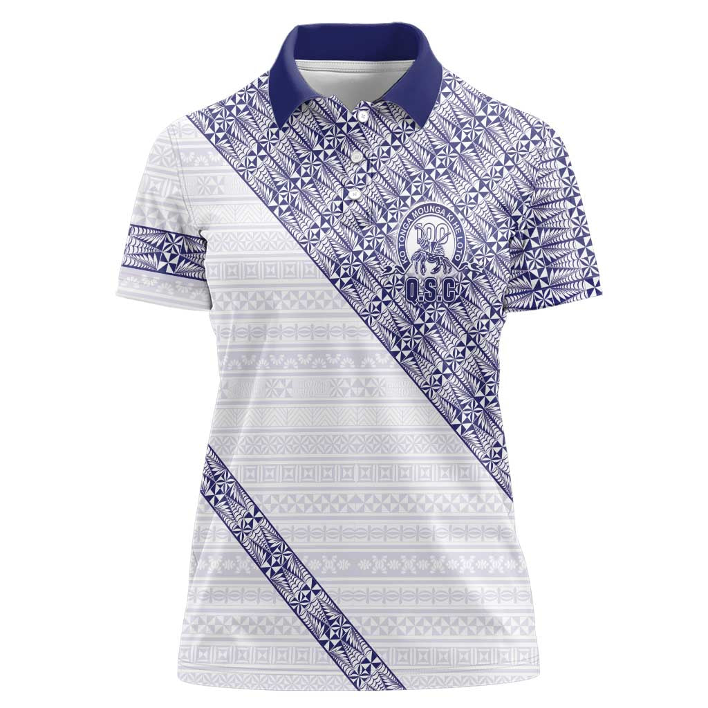 Tonga Queen Salote College Women Polo Shirt 100 Years Anniversary White Color LT05 Female White - Polynesian Pride