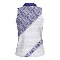 Tonga Queen Salote College Women Sleeveless Polo Shirt 100 Years Anniversary White Color