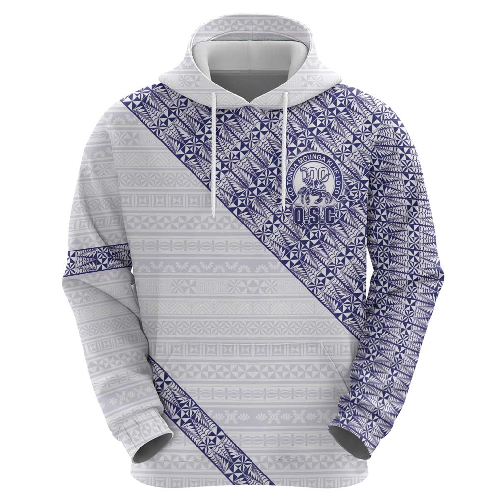 Tonga Queen Salote College Zip Hoodie 100 Years Anniversary White Color LT05 - Polynesian Pride
