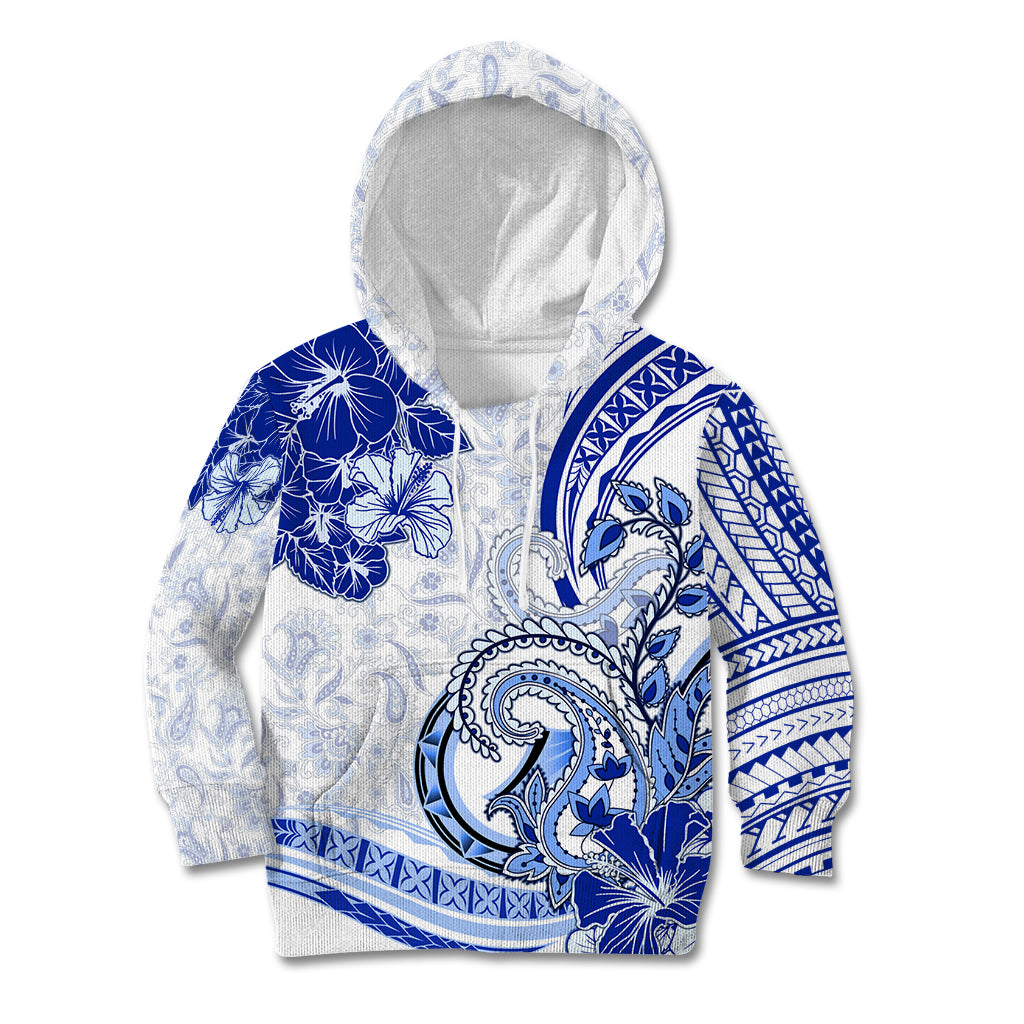 Polynesia Paisley Kid Hoodie Mix Navy Polynesian Pattern LT05 Hoodie Navy - Polynesian Pride