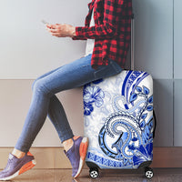 Polynesia Paisley Luggage Cover Mix Navy Polynesian Pattern