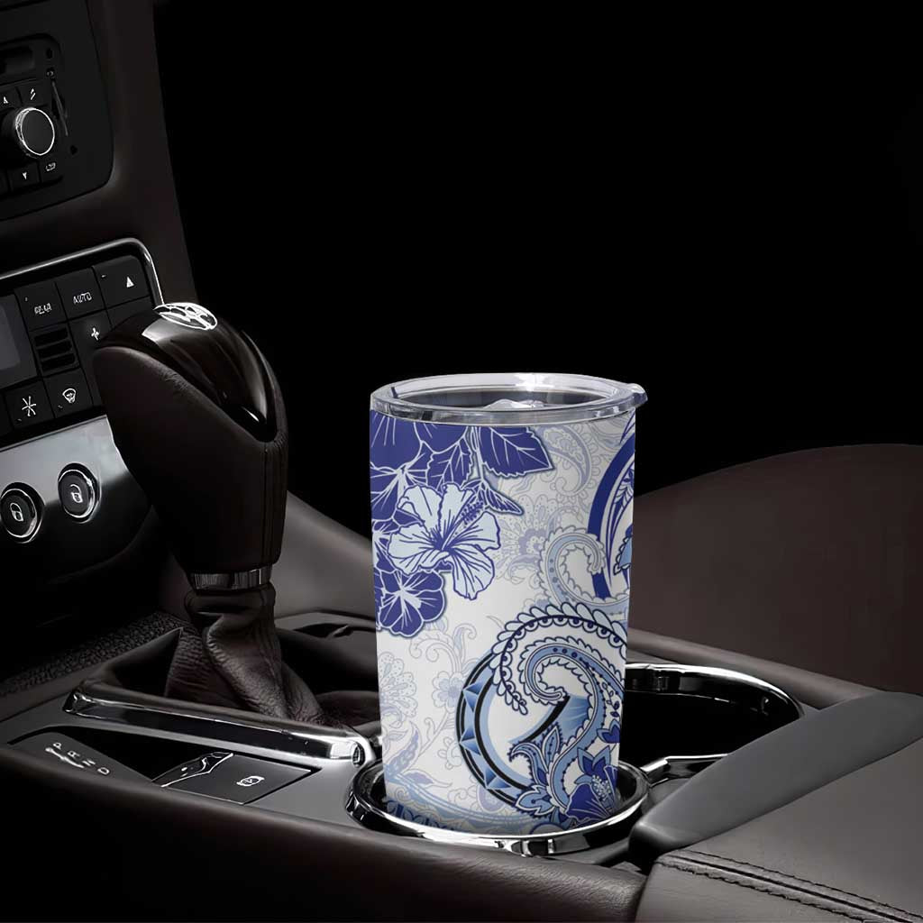 Polynesia Paisley Tumbler Cup Mix Navy Polynesian Pattern
