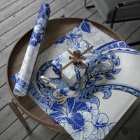 Polynesia Paisley Wrapping Paper Mix Navy Polynesian Pattern - Polynesian Pride