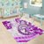 Polynesia Paisley Area Rug Mix Pink Polynesian Pattern