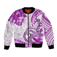 Polynesia Paisley Bomber Jacket Mix Pink Polynesian Pattern LT05 Unisex Pink - Polynesian Pride