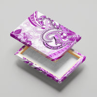 Polynesia Paisley Canvas Wall Art Mix Pink Polynesian Pattern