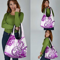 Polynesia Paisley Grocery Bag Mix Pink Polynesian Pattern