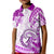 Polynesia Paisley Kid Polo Shirt Mix Pink Polynesian Pattern LT05 Kid Pink - Polynesian Pride