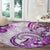 Polynesia Paisley Round Carpet Mix Pink Polynesian Pattern