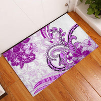 Polynesia Paisley Rubber Doormat Mix Pink Polynesian Pattern
