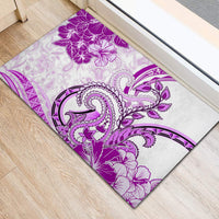 Polynesia Paisley Rubber Doormat Mix Pink Polynesian Pattern