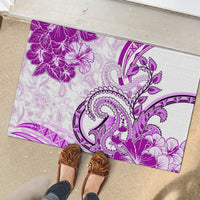 Polynesia Paisley Rubber Doormat Mix Pink Polynesian Pattern