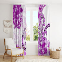 Polynesia Paisley Window Curtain Mix Pink Polynesian Pattern