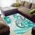 Polynesia Paisley Area Rug Mix Teal Polynesian Pattern