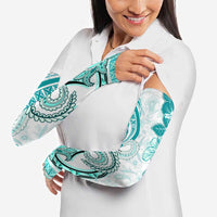 Polynesia Paisley Arm Sleeves Mix Teal Polynesian Pattern - Polynesian Pride
