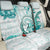 Polynesia Paisley Back Car Seat Cover Mix Teal Polynesian Pattern LT05